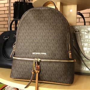NWT MICHAEL Michael Kors Rhea Zip Backpack 12" x 9" x 6"